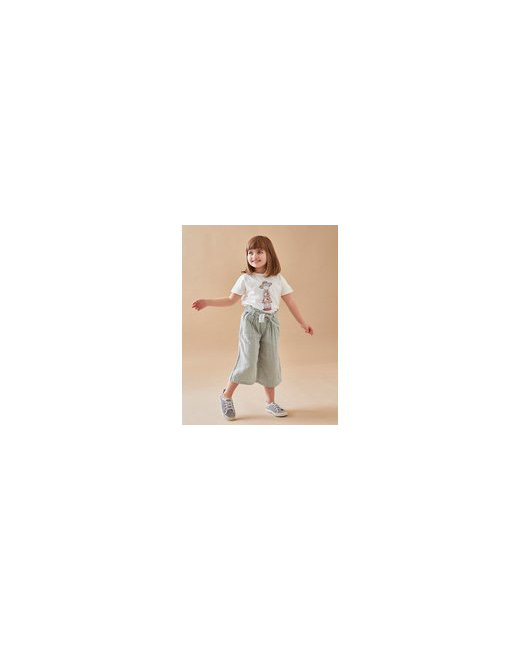 Pantalon évasé 3/4