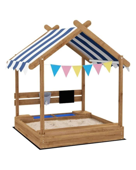 Bac à sable bois forme de maison