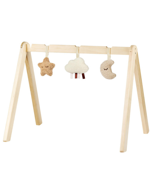 Arches en bois avec jouets Teddy Bouclette
