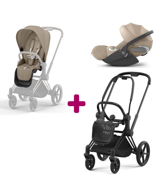 Poussette Duo Priam + Siège Cozy + Coque T i-size Cozy