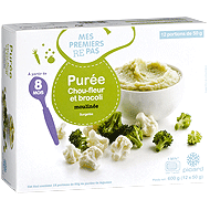 Purée de chou-fleur et brocolis