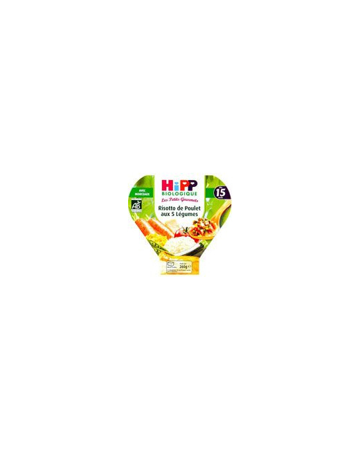 Risotto Légumes Petits pois Poulet - 1 assiette 260g - 18 mois