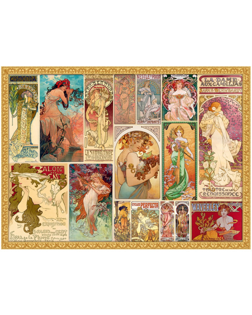 Puzzle Mucha Alfons - Collage