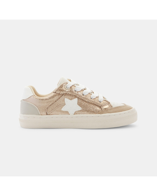 Baskets street brillantes jaunes fille