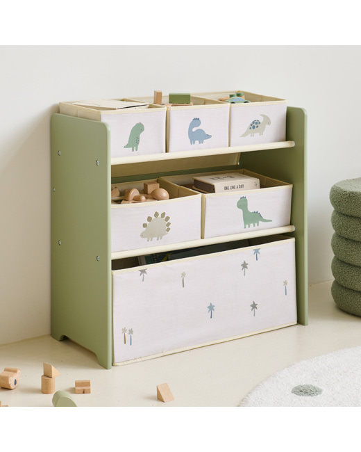 Meuble De Rangement Pour Jouets Avec Bacs Dino