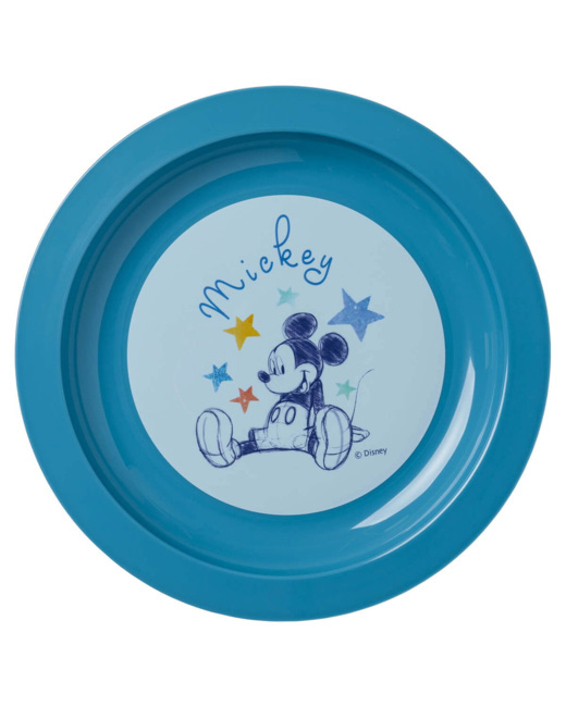Assiette plate bébé Mickey Cool