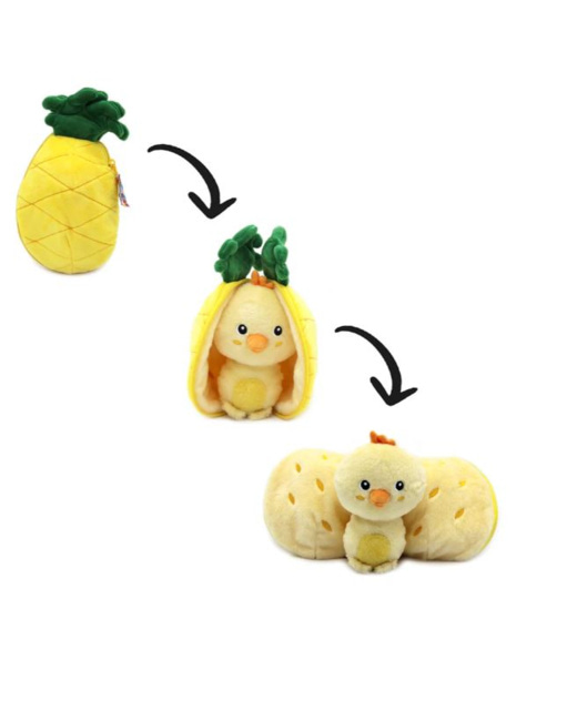 Peluche Nugget le poussin/ananas - Flipetz
