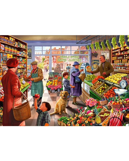 Puzzle Village Greengrocer