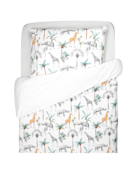 Parure réversible, housse de couette + taie d'oreiller enfant
