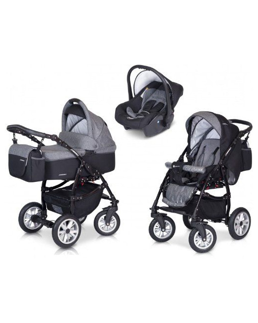 Poussette combinée PASSO 4 roues avec siège auto