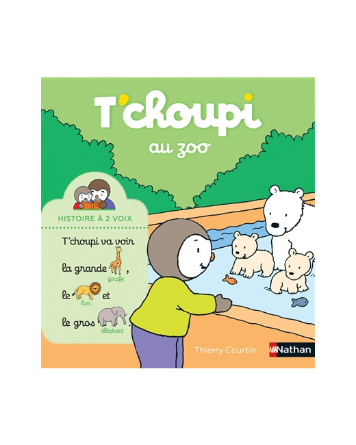 Livre T'choupi au zoo