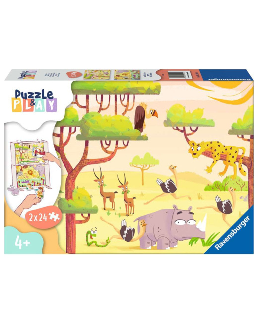Puzzle & Play - L'heure du safari - de 4 ans