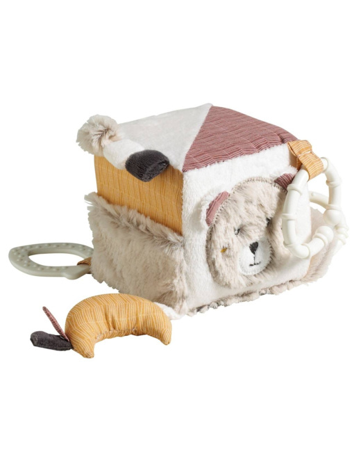 Cube d'activité bébé en velours