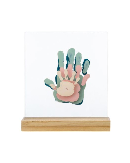 Cadre transparent 4 empreintes Family Prints