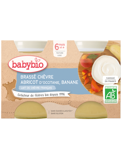 Brassé Chèvre Abricot d'Occitanie Banane