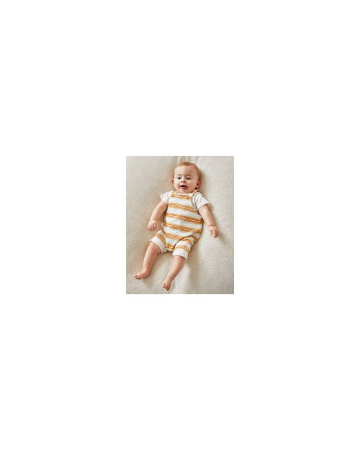Set salopette rayée + t-shirt