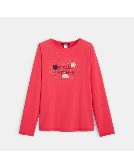 T-shirt personnalisable Dream Catcher rose fille