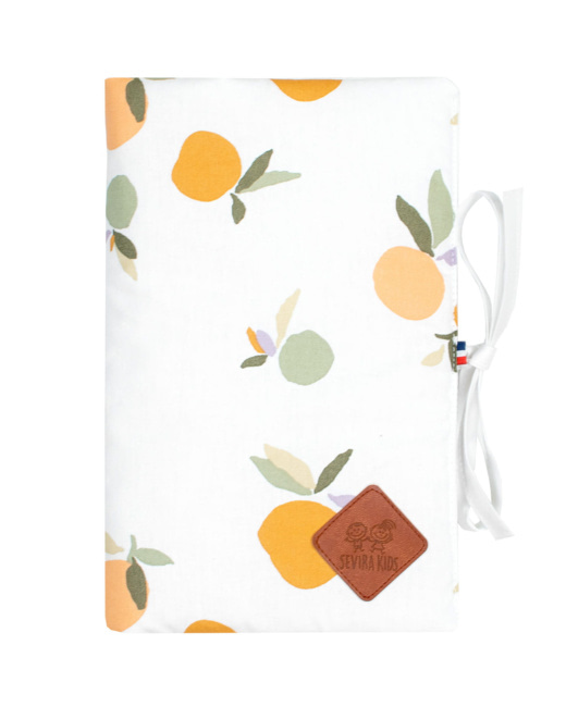 Protège carnet de santé bébé en coton, Clem