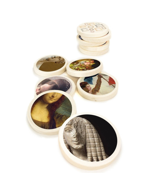 Jouet en bois - Jeu de mémoire Faces of art