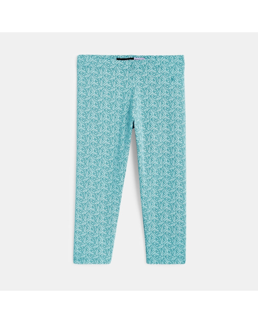 Leggings corsaires imprimés vert fille