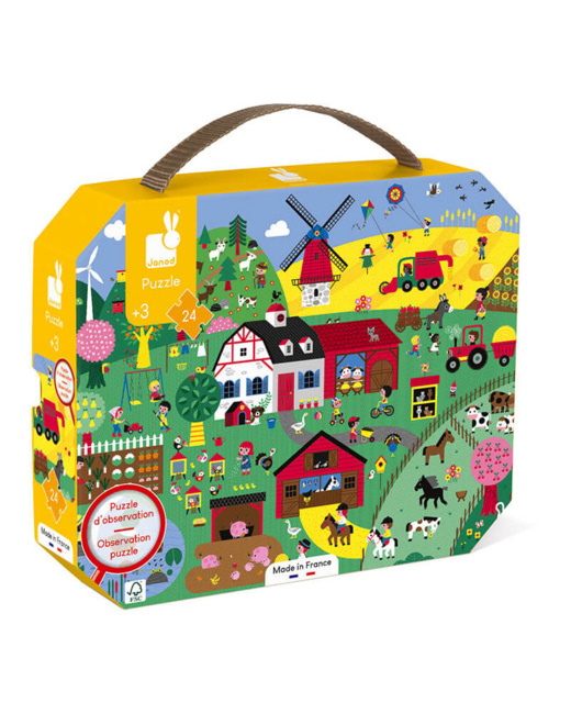 Puzzle d observation la ferme - 24 pieces