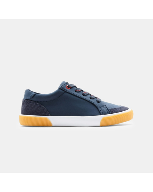 Tennis bimatières à lacets bleues garçon