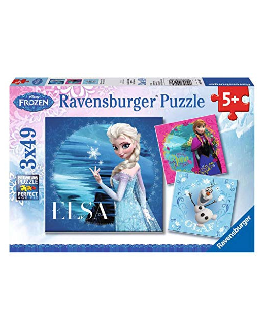 Puzzle Enfant Classique - La Reine des Neiges - 3x49 pièces