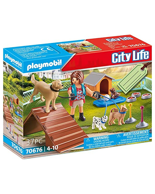 Playmobil City Life - Éducatrice et chiens