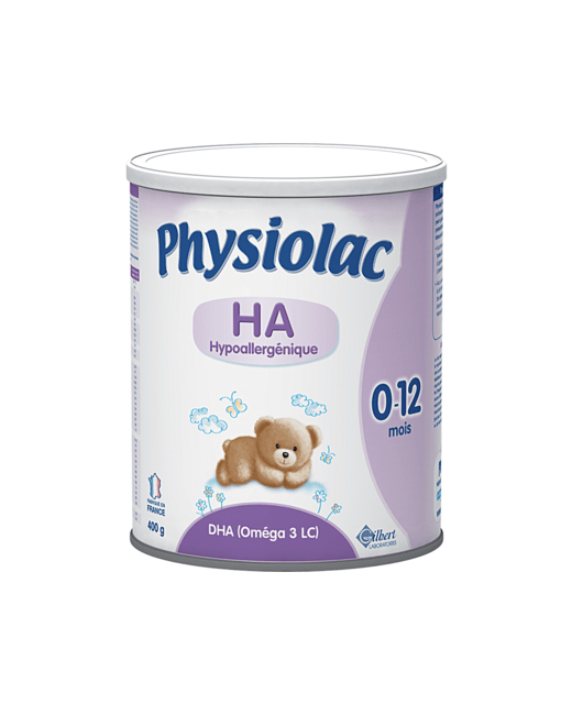 Lait Physiolac HA - Risques allergiques 0-12 mois - 400g