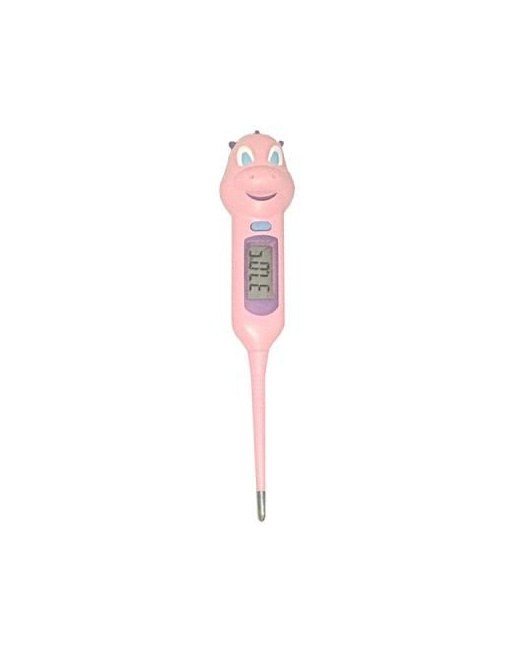 Thermomètre bébé dinosaure rose