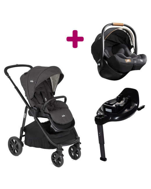 Poussette duo Versatrax + siège auto I-Level + Base Encore