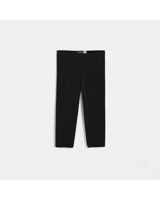 Leggings courts noir fille
