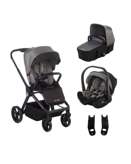 Poussette trio stratos avec nacelle stratos et coque travel carrier