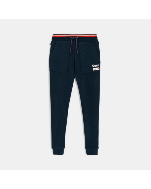 Pantalon de jogging en molleton bleu garçon