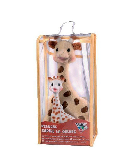 SET GIRAFE PELUCHE + SOPHIE LA GIRAFE