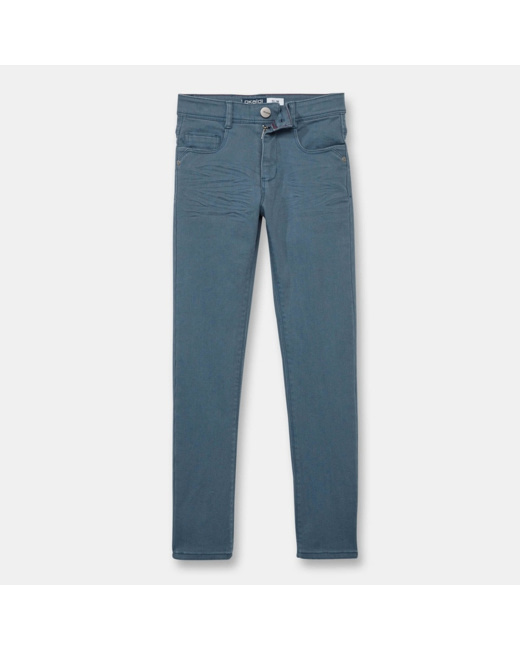 Jean toile slim stretch bleu garçon