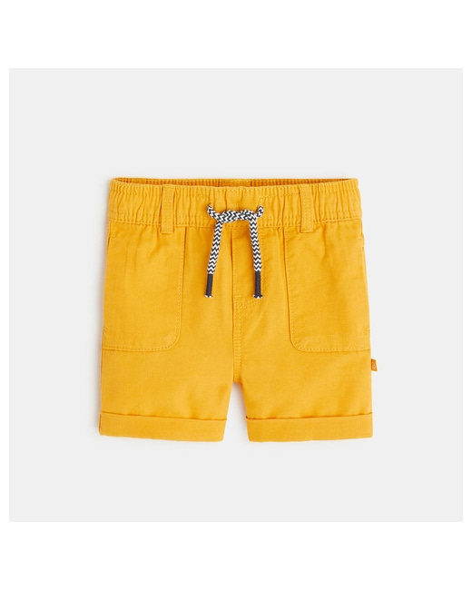 Short coton fantaisie côtelé