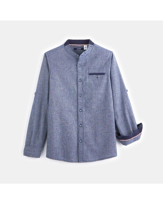 Chemise tendance bleue garçon