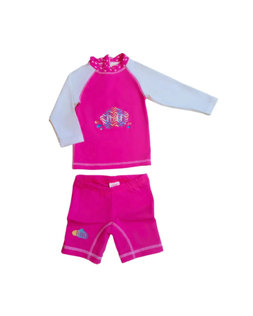 Ensemble enfant Anti-UV fille : Nuage Rose