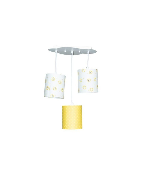Suspension lumineuse trio Pluche et Pompon