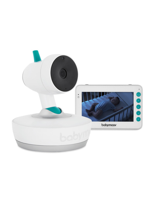 Babyphone vidéo sans fil, écran de 4.3 pouces, caméra Pan/Tilt à