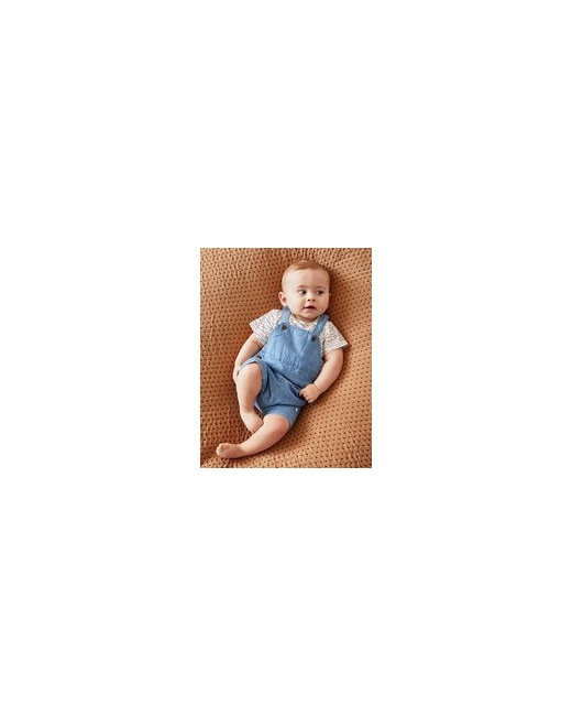 Set salopette denim + t-shirt