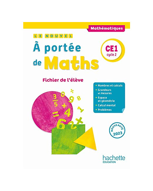 Le nouvel - À portée de maths CE1 - Fichier élève - Ed. 2023