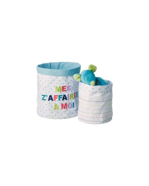 Lot de 2 sacs en tissu chambre fille theme eleflore 
