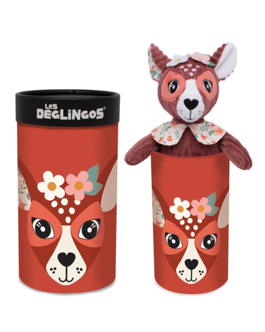 Peluche grand simply Melimelos la biche en boîte