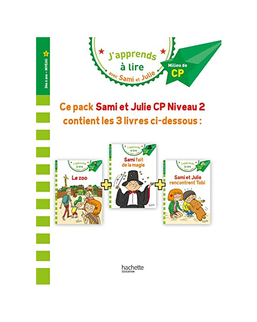 Sami et Julie CP Niveau 2 - Lot de 3 histoires