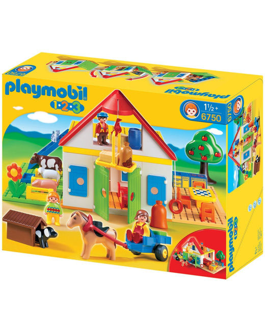 Playmobil 1.2.3 - Coffret Grande ferme