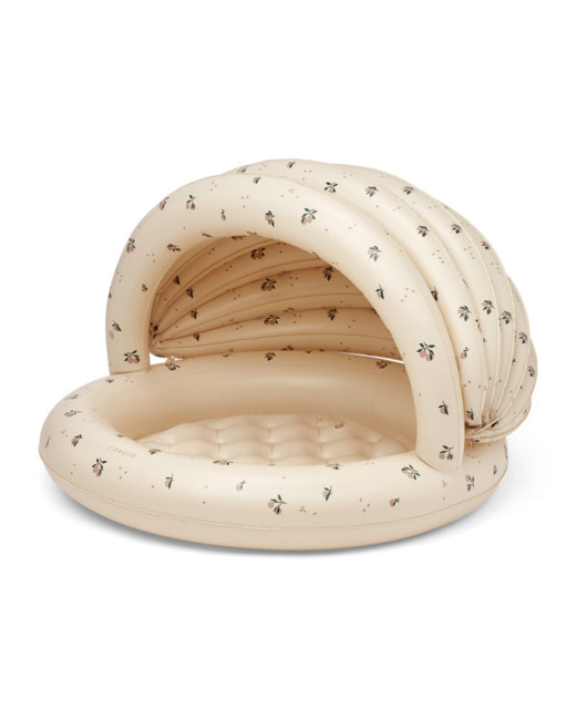 Petite piscine avec capote imprimée Hadley Peach / Sea shell