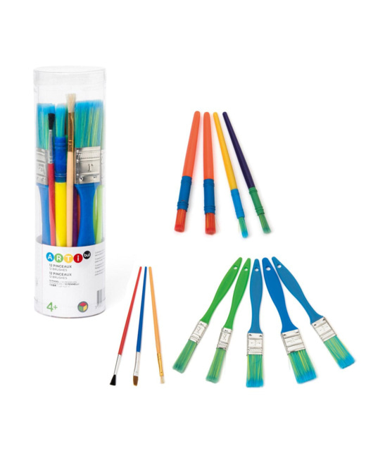 Assortiment de 12 pinceaux