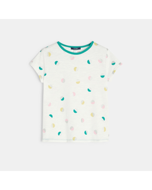 T-shirt à rayures colorées fille